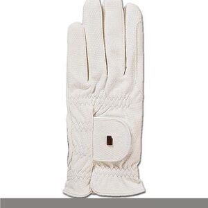 Elegant White Textured Gloves